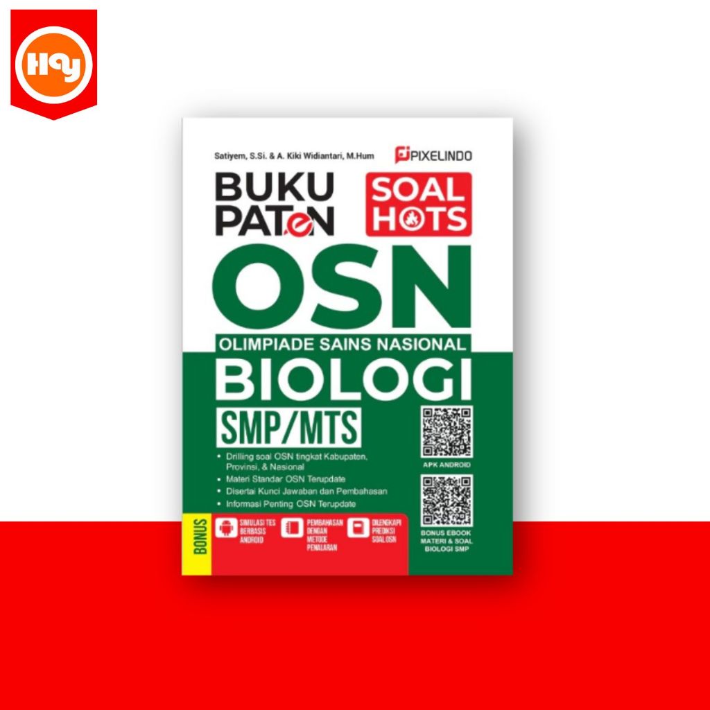 Buku OSN Biologi SMP | Buku Paten OSN Olimpiade Sains Nasional Biologi SMP/MTs - Pixelindo