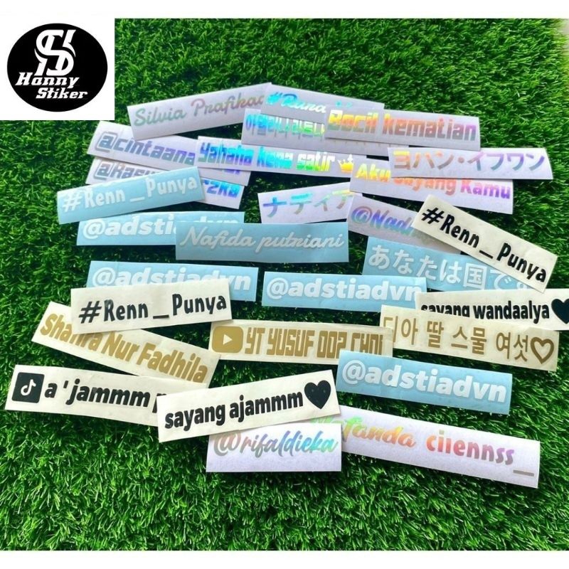 

Stiker Nama 10cm