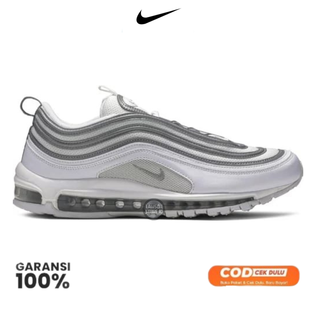 Sepatu Sneakers Nike Air Max 97 White Reflect Silver