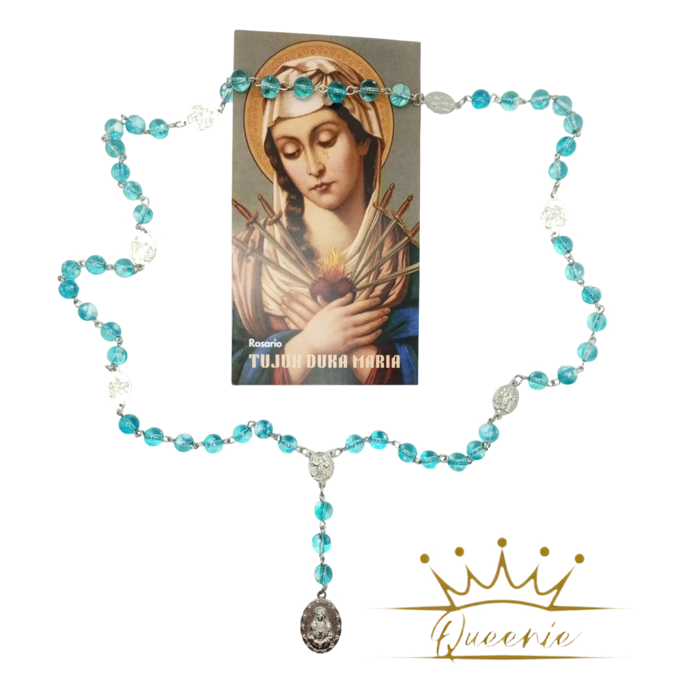 Rosario 7 Duka Maria | Rosario Devosi Kepada 7 Duka Maria | Lembar Doa 7 Duka Maria & Rosario Beads