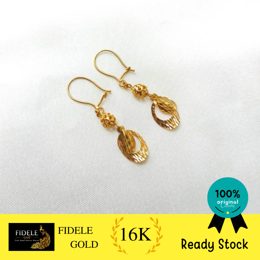 Anting desi fashion wanita kadar tua 700 16k toko emas surabaya