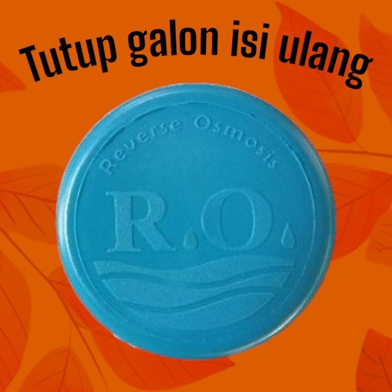 Tutup galon isi ulang logo RO
