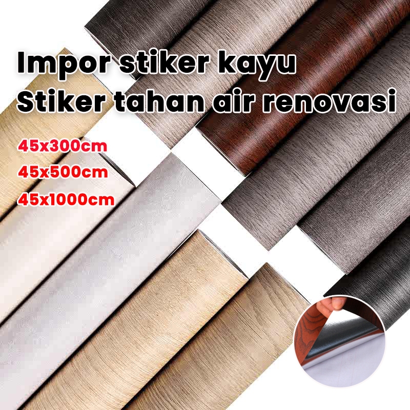 ReXiao stiker motif kayu furniture stiker dinding motif kayu stiker pvc motif kayu stiker dinding ka