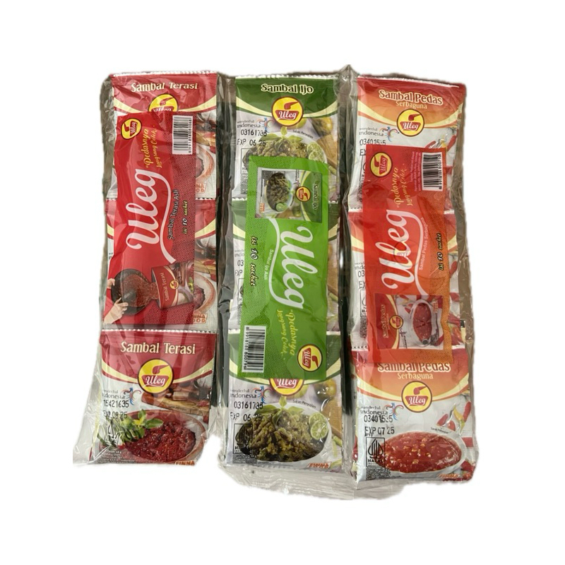 

Sambal Terasi Uleg 3 Varian Pack (10 sachet)