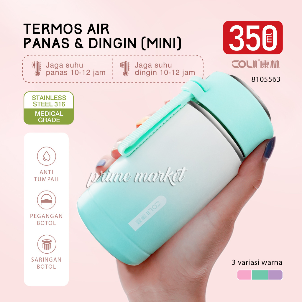 Termos Air Panas 350ml Termos Kecil Air Panas Termos Kopi Kecil Tahan PanasTermos Teh A201 8105563