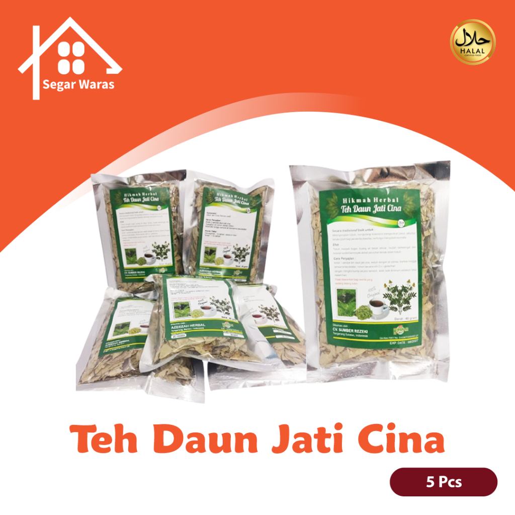 

Teh Daun Jati Cina 5 Pcs Pelangsing Peluntur Lemak Penurun Berat Badan Pelancar BAB