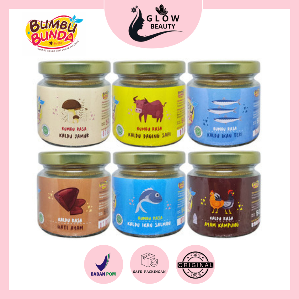 

BUMBU BUNDA ELIA ( BELI 2 GRATIS 1 MIX VARIAN ) 50GR BPOM Kaldu MPASI / Kaldu Anak / Kaldu Bayi Non Gula Garam / Kaldu Non MSG / Kaldu Organik/ Kaldu Ayam