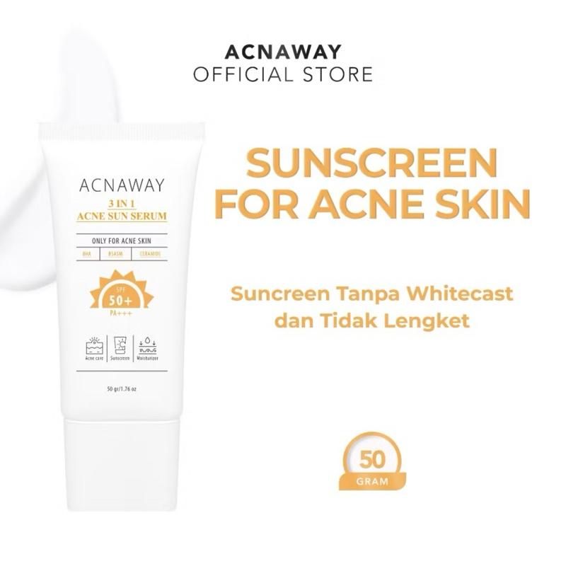 ACNAWAY - Acnaway 3in1 Sun Serum Sunscreen for acne