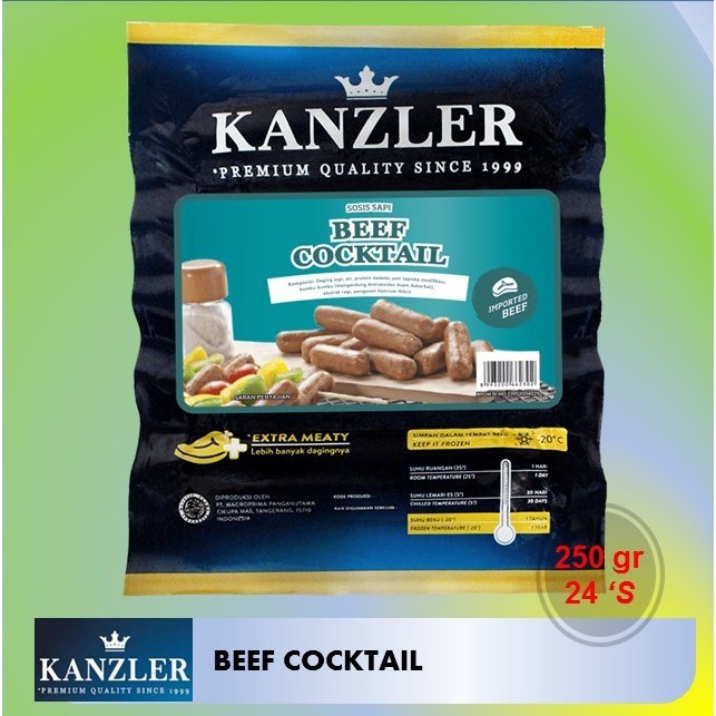 

Kanzler Sosis Beef Cocktail Sausages 250g