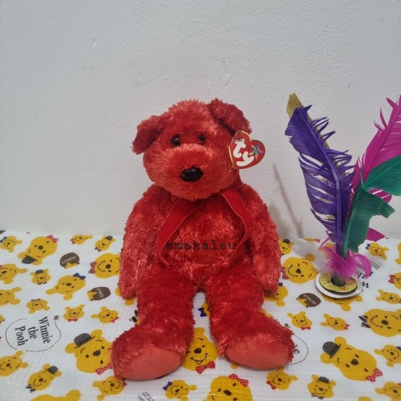 Boneka Teddy Bear Sizzle Beanie Baby TY