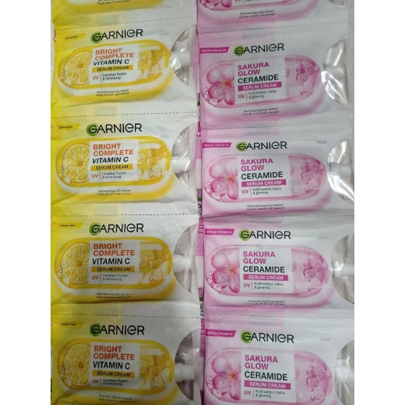 Garnier Serum Cream Sachet 1 Renceng isi 12 Sachet