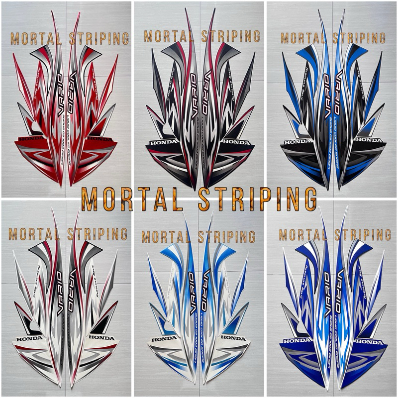 STIKER STRIPING HONDA VARIO 110 KARBU 2012 2013 CW