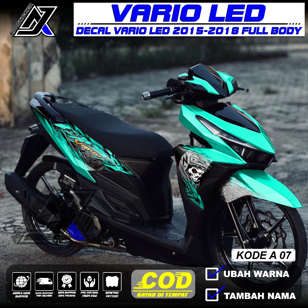 Decal VARIO 150 old Full Body TENGKORAK - Sticker Vario Led Old 125 150 Fullbody Desain GRAFIS  - St