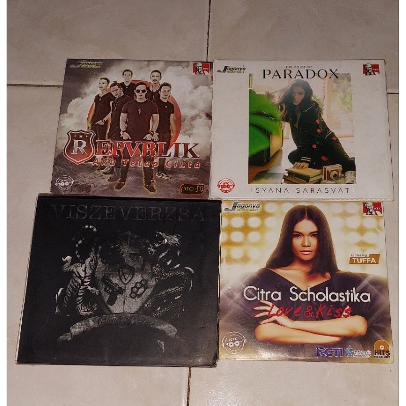 cd Indonesia REPVBLIK-Aku Tetap Cinta / ISYANA SARASVATI-The Voice Of Paradox / VISZEVERZSA-Coup D'E