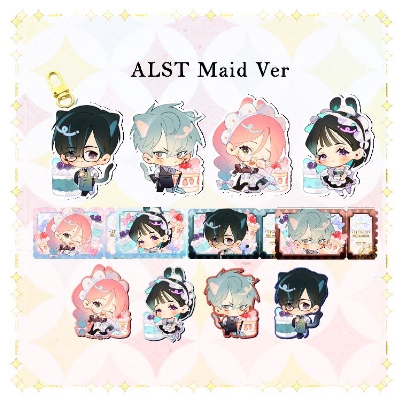 Alien Stage Maid ver Merchandise Keychain Ticket Sticker