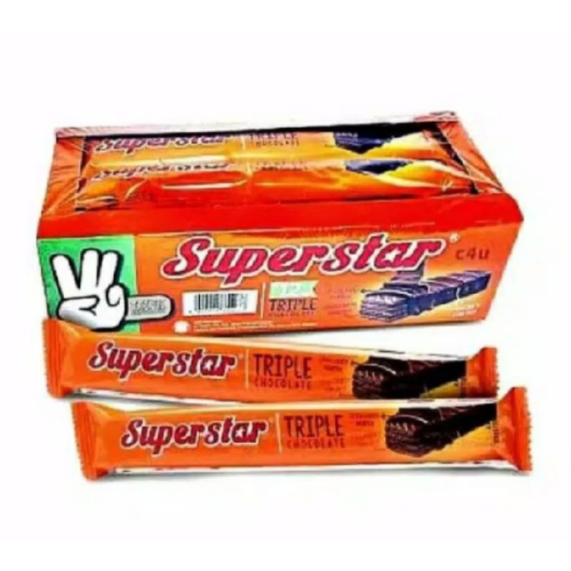 

Roma Wafer Superstar Triple chocolate Box isi 20 x 12 gr