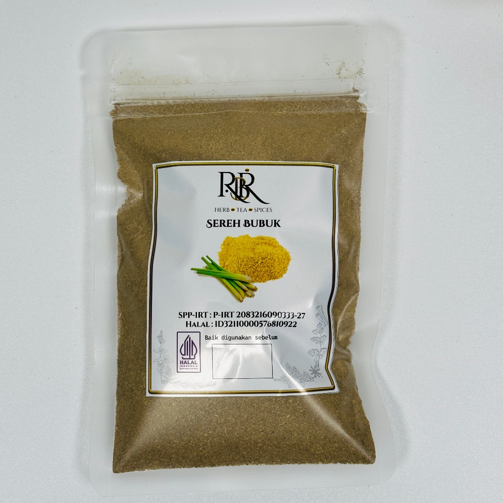 

Sereh Bubuk Lemongrass - 100 Gram - RBR Official