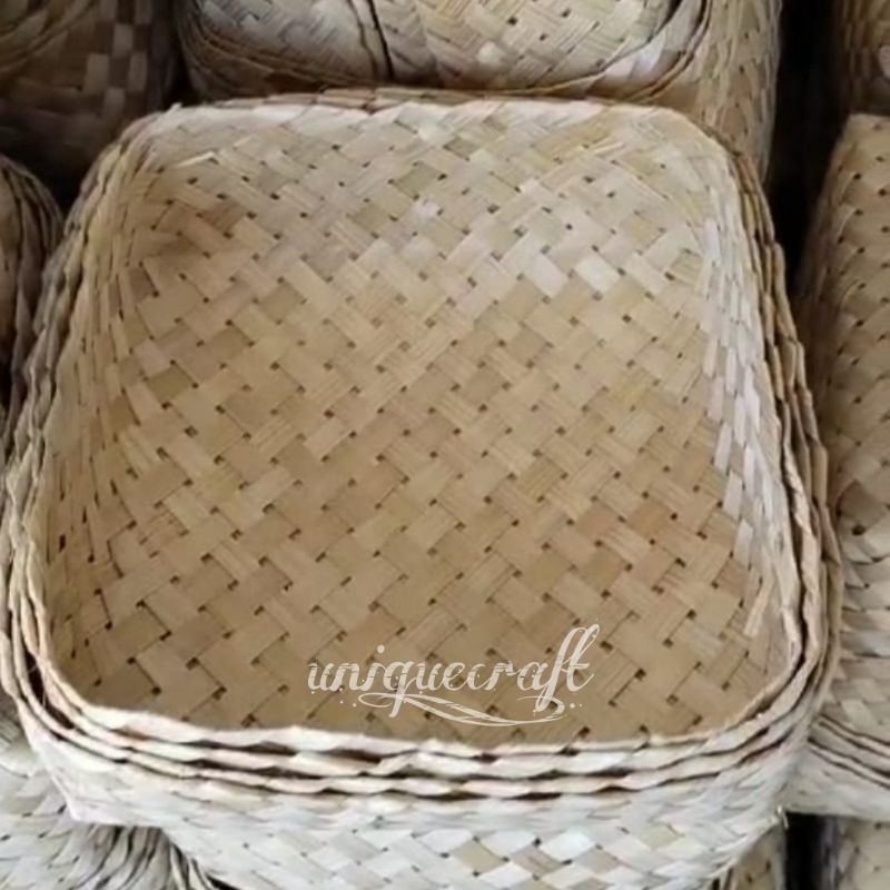 besek cantik 22×22 sepasang | besek cantik | besek murah | besek hampers