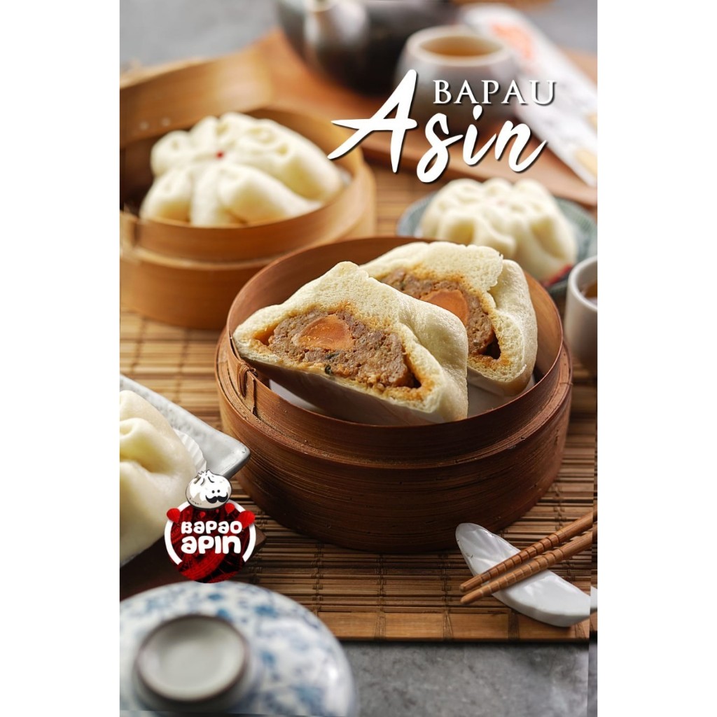 

Bapau Apin Bapau Babi Telur Asin Besar Non Halal oleh oleh jajanan bandung Bapau Apin