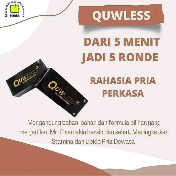 QUWLESS NASA - QULES - QUWLES NASA ORIGINAL - OBAT OLES PRIA TAHAN LAMA - OBAT KUAT PRIA