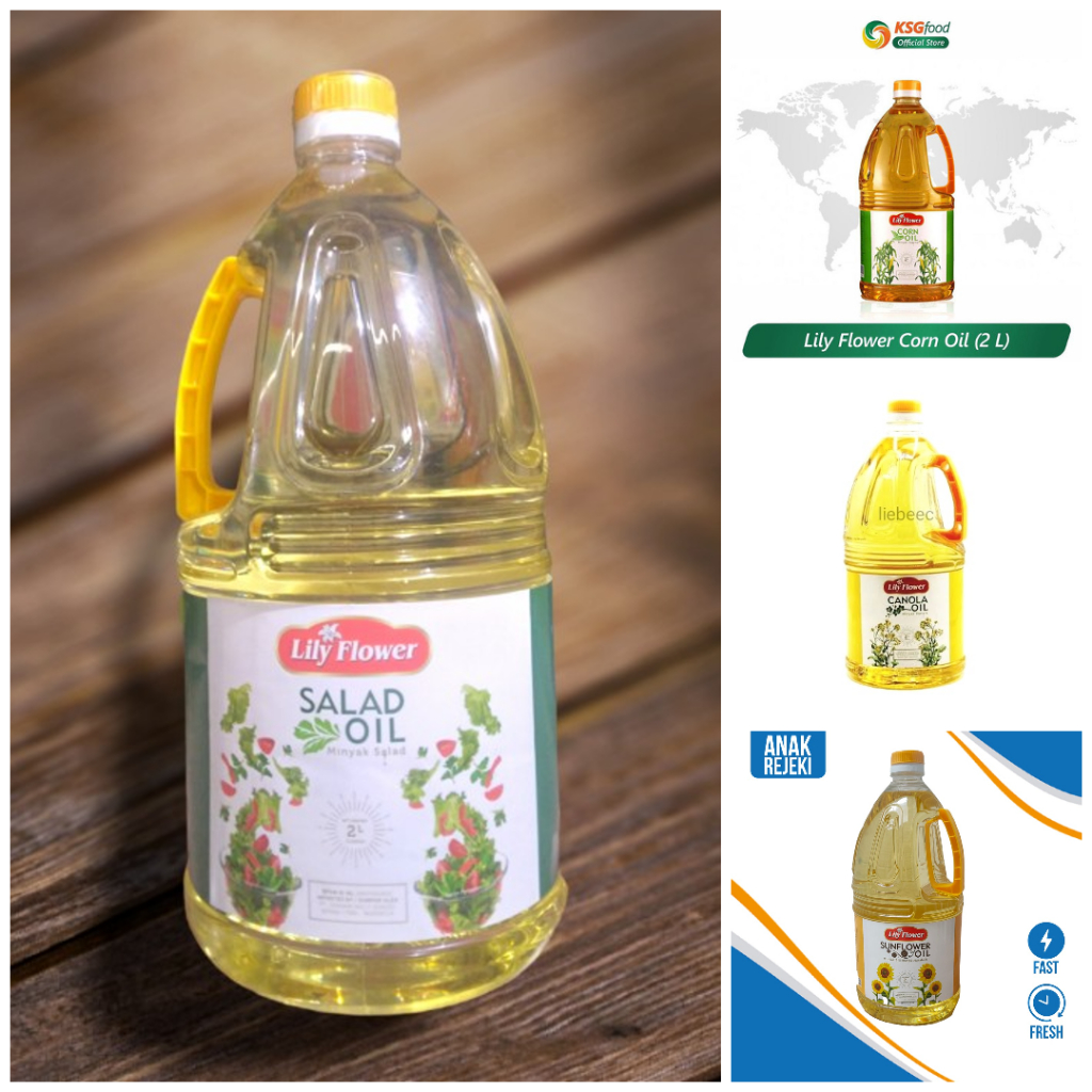 

Lily Flower Minyak Salad / Kanola / Jagung / Sunflower