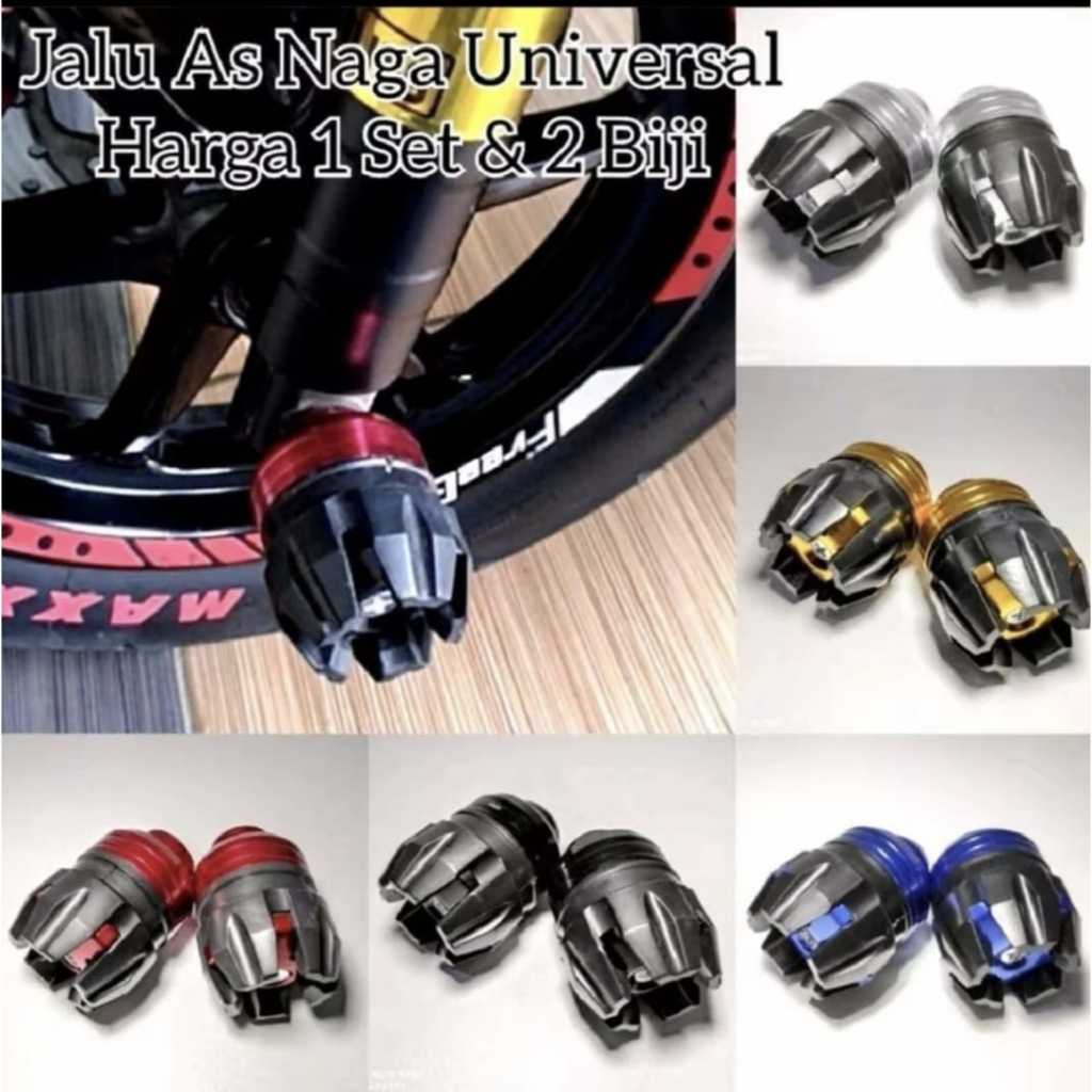 Jalu As Roda Depan Jumbo CNC Buah Naga Universal Motor 998 Terjual