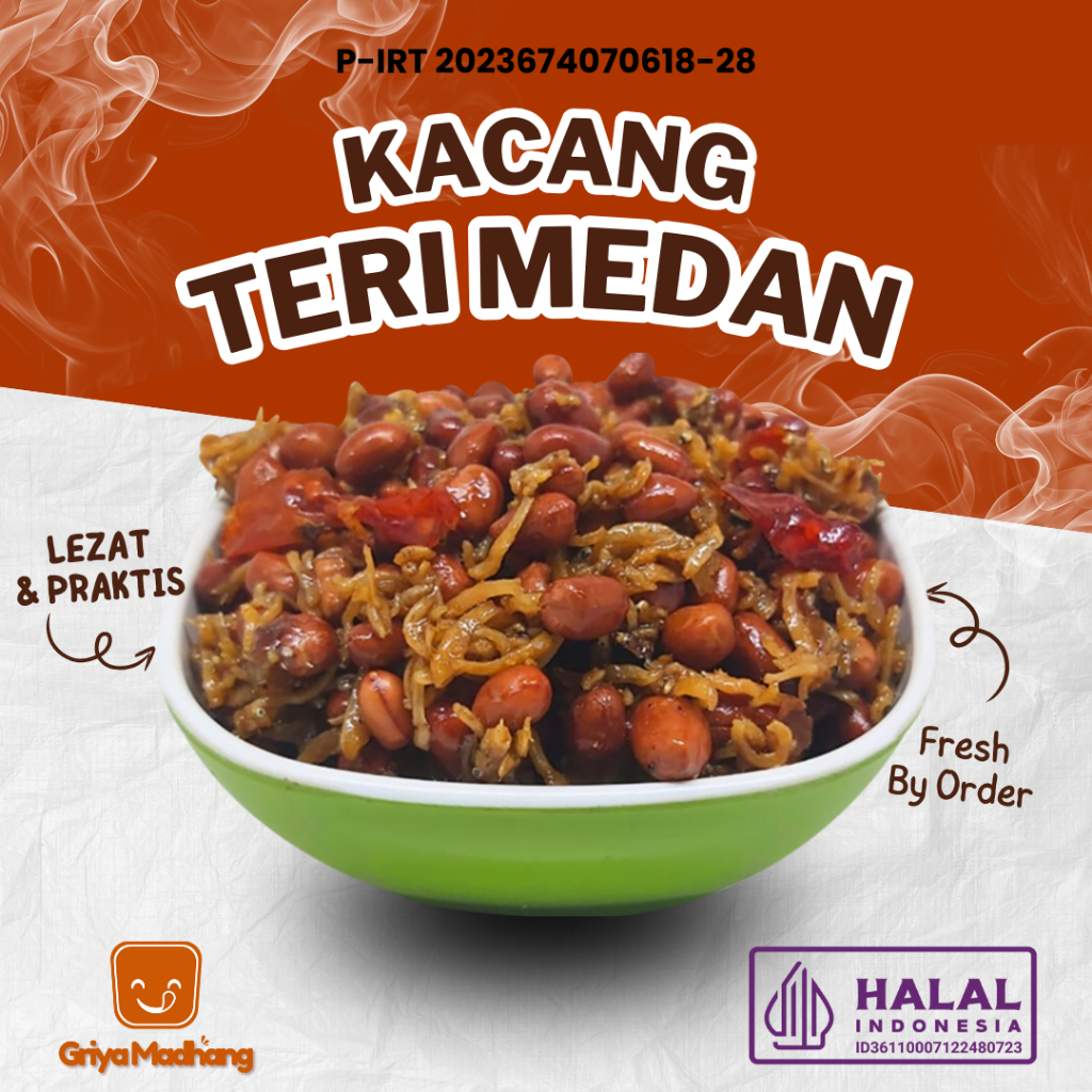 

Kacang Teri Medan Fresh Hommade Dingdong Food 200 Gram