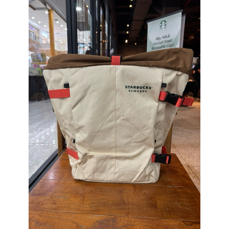 Tas Ransel Starbucks Brown Penutup Panjang