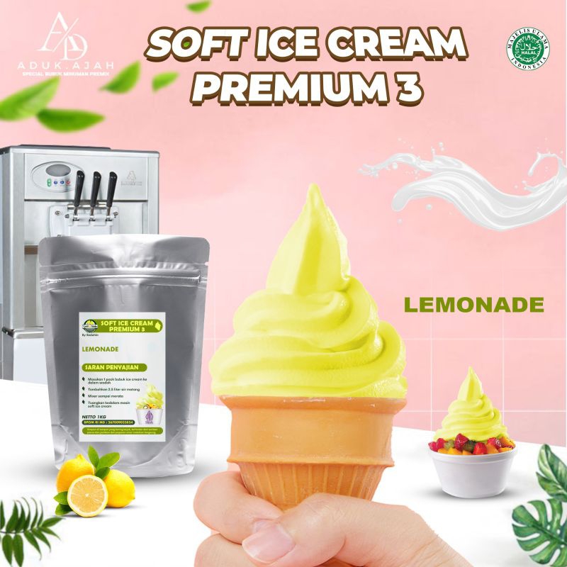 

Bubuk ICECREAM 1000 gram PREMIUM NEW88 / LEMONADE ES KRIM