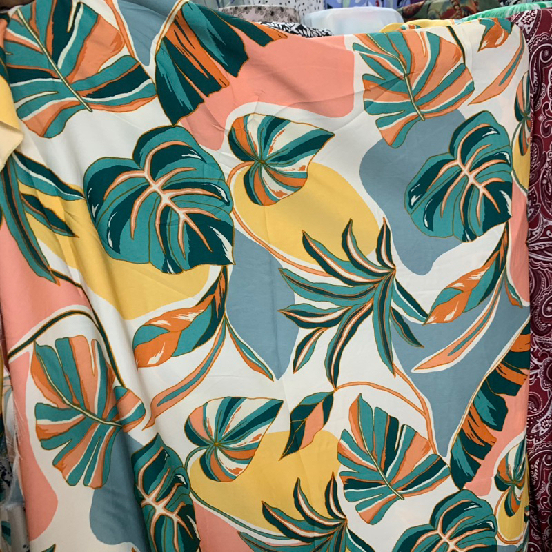 kain silk motif - kain silk garment premium - kain satin silk import