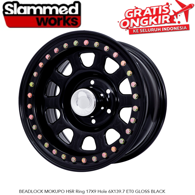 JUAL VELG BEADLOCK  MOBIL PAJERO PORTUNER HSR BEADLOCK MOKUPO R17X9 H6X139,7 ET0 GB