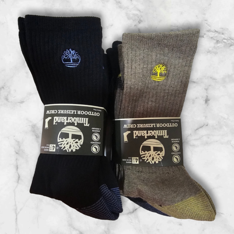 KODE T44T Kaos kaki timberland original unisex dewasa tebal high crew cutting socks