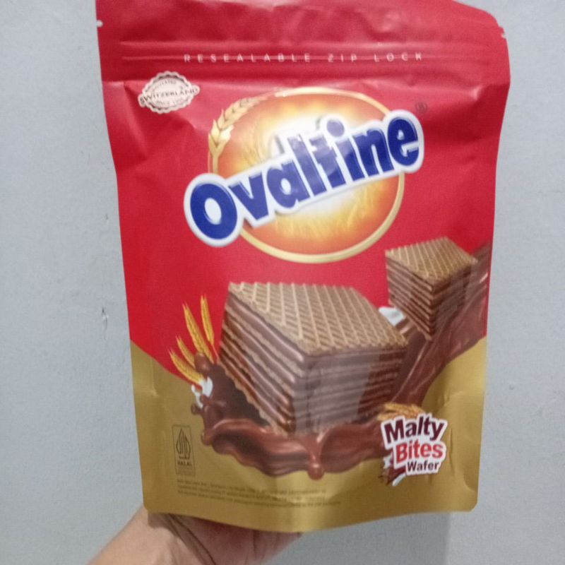 

OVALTINE Wafer malty bites 100gr Rasa cokelat malt pouch