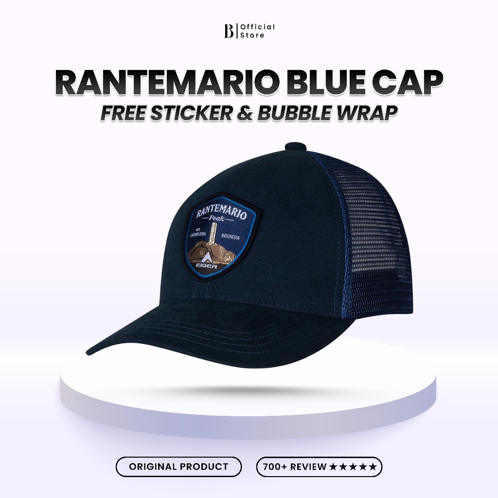 Topi EIGER Rantemario Cap – Biru Navy Pria Wanita