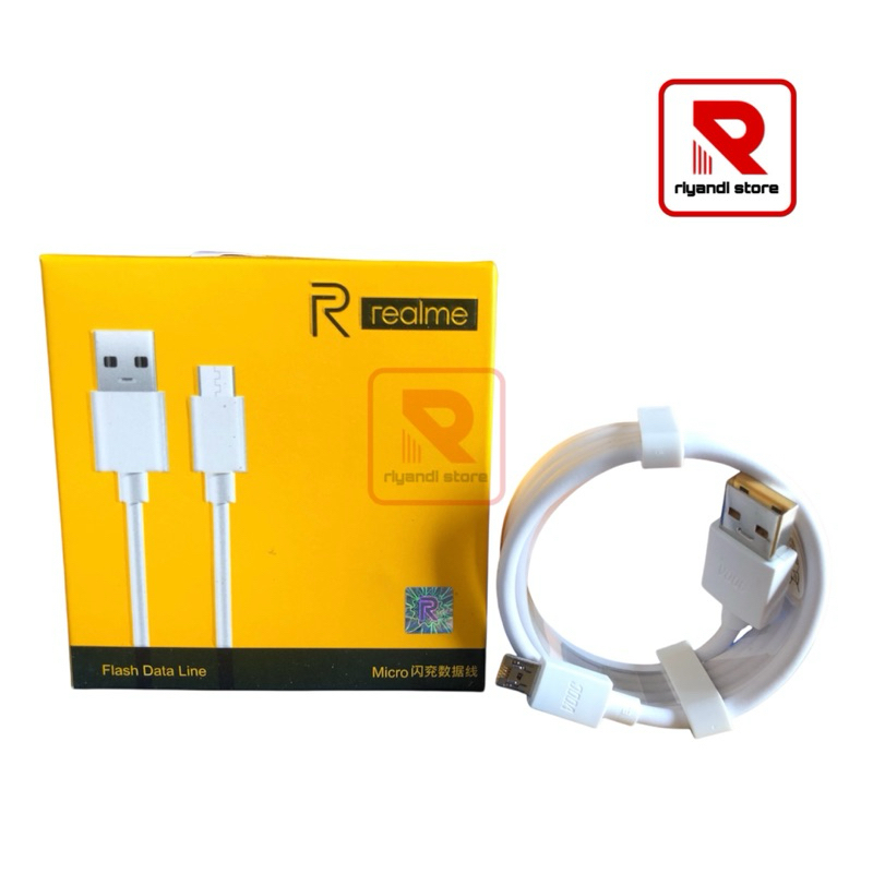Kabel Data Realme micro usb vooc 3 Pro Realme 5 Vooc Flash Charge Micro USB 7Pin Realme 5