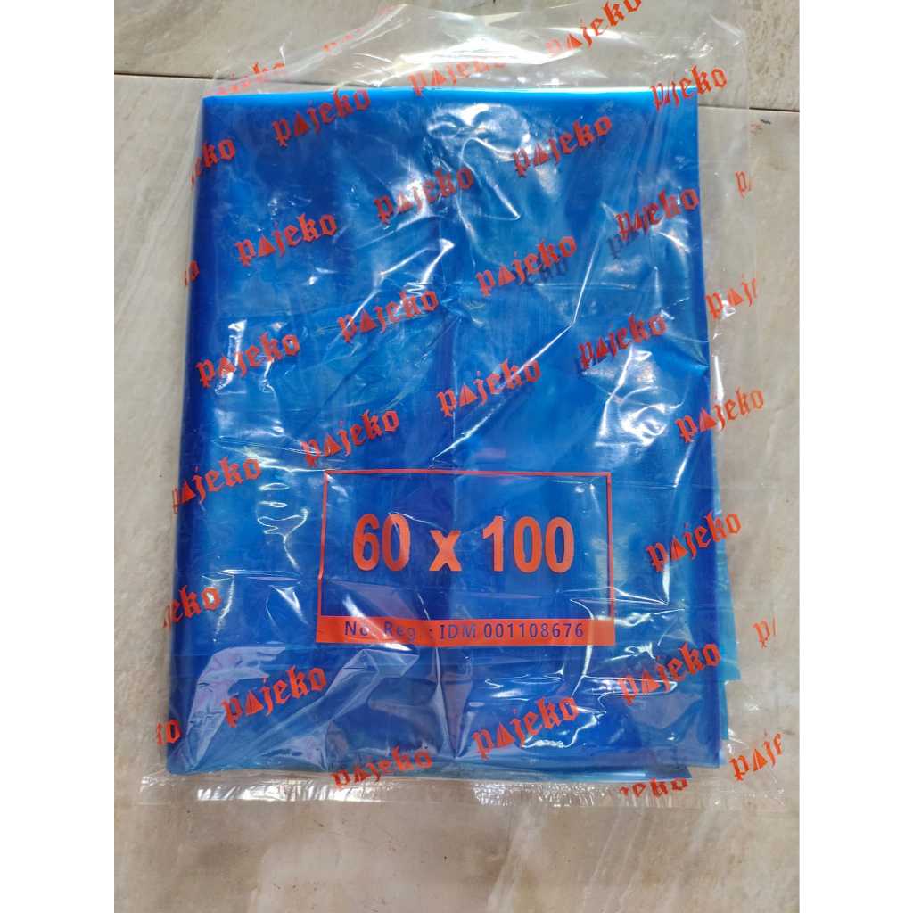 Kantong Plastik Sampah Biru 60 x 100 Tebal 50 Micron