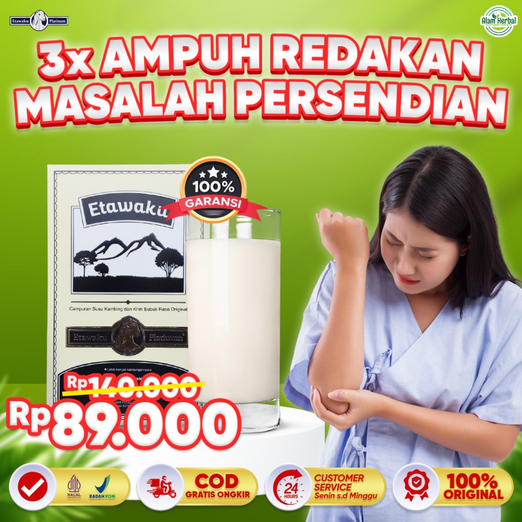 

Etawaku Platinum Susu Kambing Etawa Murni Asli Solusi Masalah Pernafasan Asma Sembuhkan Kesehatan Nyeri Tulang Sendi Aman Penderita Gula Diabetes 200 Gram Original Bpom Halal Paket 1 Botol