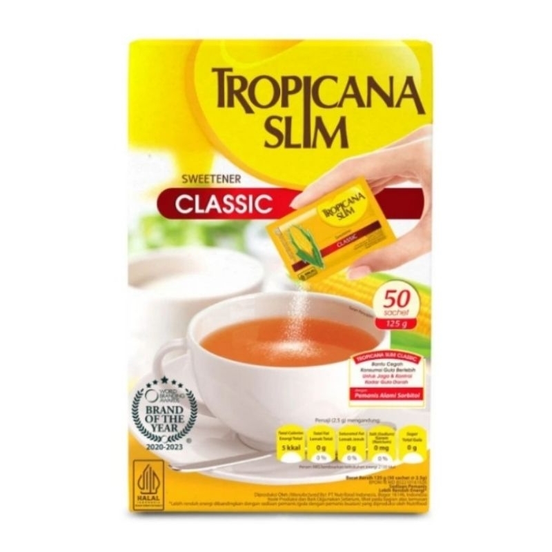 

Tropicana Slim Sweetener Classic (50 sch) pengganti Gula