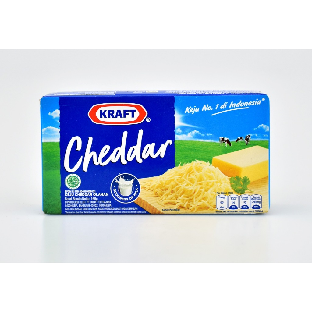 

KRAFT KEJU CHEDDAR 150GR, KEJU BLOK MUDAH DIPARUT, LEMBUT DAN ENAK HARGA MURAH