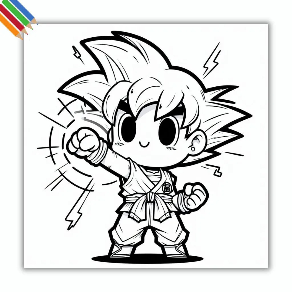 

Kertas Gambar Mewarnai Untuk Anak TK & Paud Tema : Son Goku (Isi 20 Lembar Mewarnai)