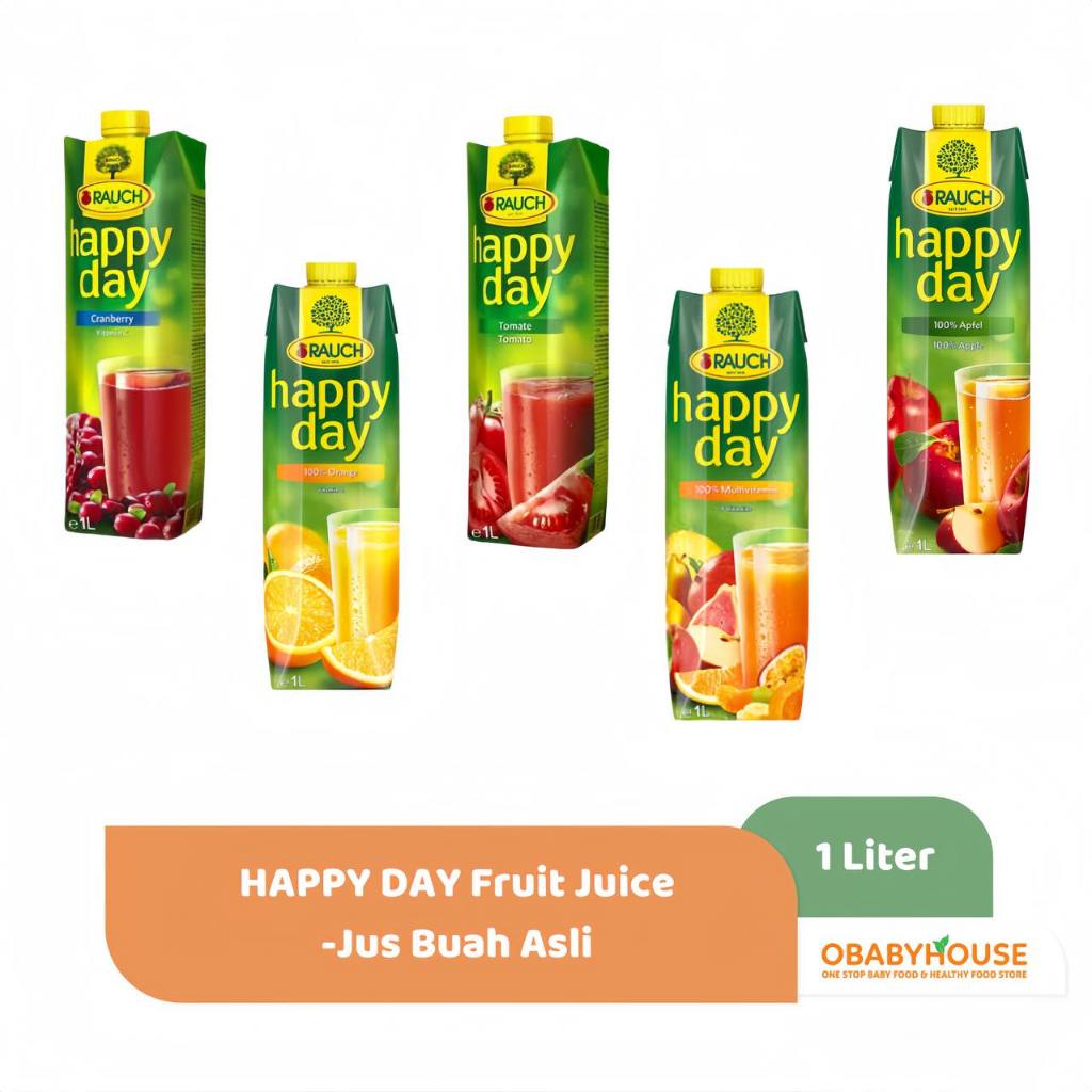 

HAPPY DAY Fruit Juice 1L - Jus Buah Asli