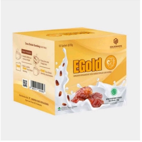 

EGOLD SUSU KAMBING ETAWA PLUS EKSTRAK SARI KURMA 1 BOX ISI 10 SACHET ORIGINAL.