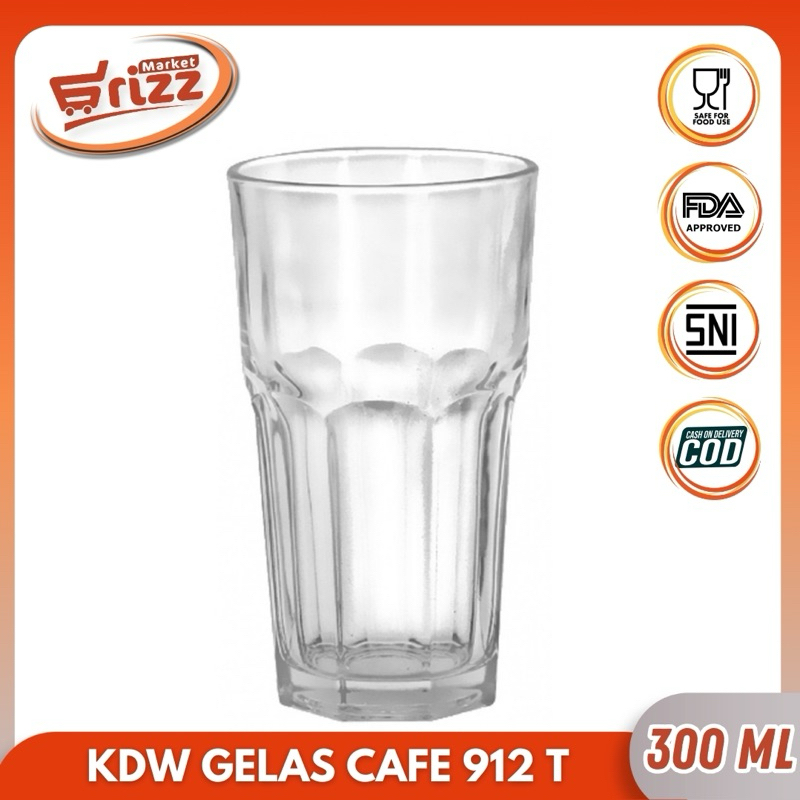 Gelas Kaca 912T KIG Gelas Tumbler Gelas Kopi Gelas Kopi Latte Kaca Kedaung 912T 1 Pcs Tinggi Ala Caf