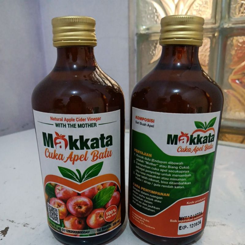 

Cuka Apel MAKKATA Batu Murni Asli Original 330ml