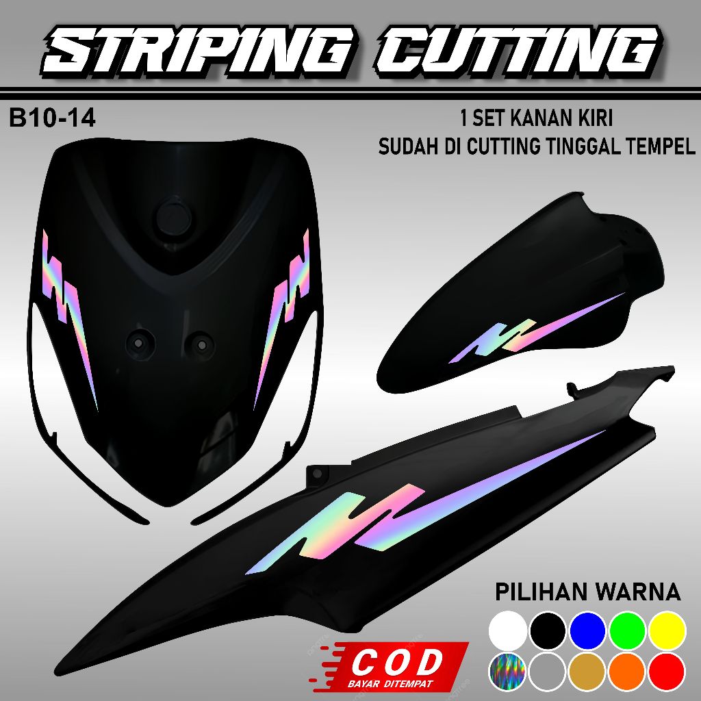 striping cutting MIO SMAILE sticker motif SIMPLE motor mio smail / mio sporty murah