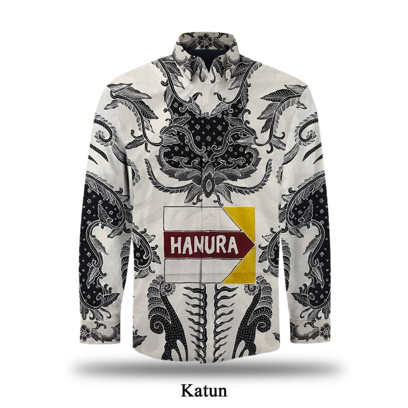 Kain batik tulis katun motif partai HANURA kemeja batik pria K75