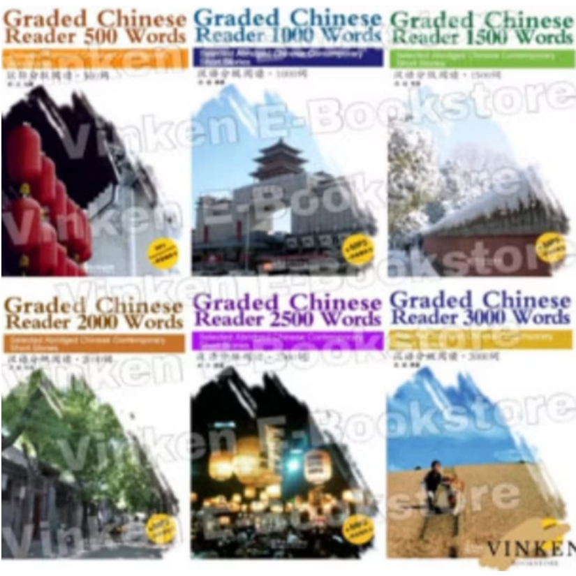 

{VINKEN} Graded Chinese Reader 500-3000 Words Mandarin