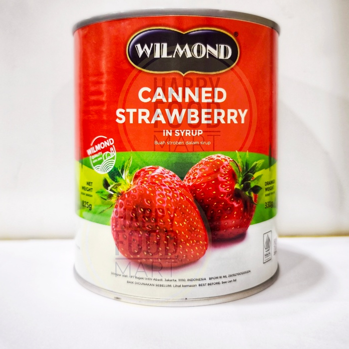 

[HALAL] WILMOND CANNED STRAWBERRY 825 GRAM/BUAH STROBERI KALENG/STRAWBERI DALAM SIRUP KALENGAN/STOBERI