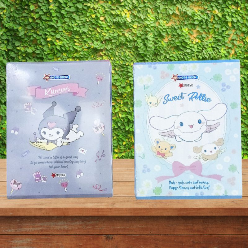 

Buku Tulis Karakter Sanrio Kuromi Dan Cinamorol (10 Buku 58 Lembar)