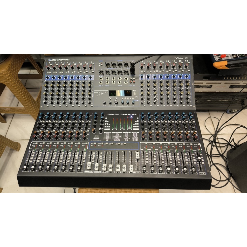 Mixer Audio 16 Channel Zetapro Killer 16